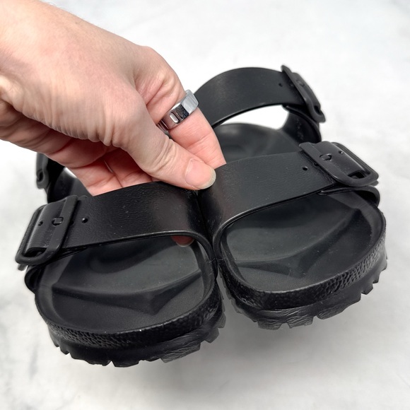 Birkenstock Arizona Essential EVA Adjustable Buckle Strap Slide Sandals Black 37 - Picture 4 of 11